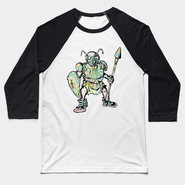 Mutant with color armor version 4 Baseball T-Shirt by emalandia